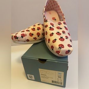 TOMS women’s lady bugs size 10